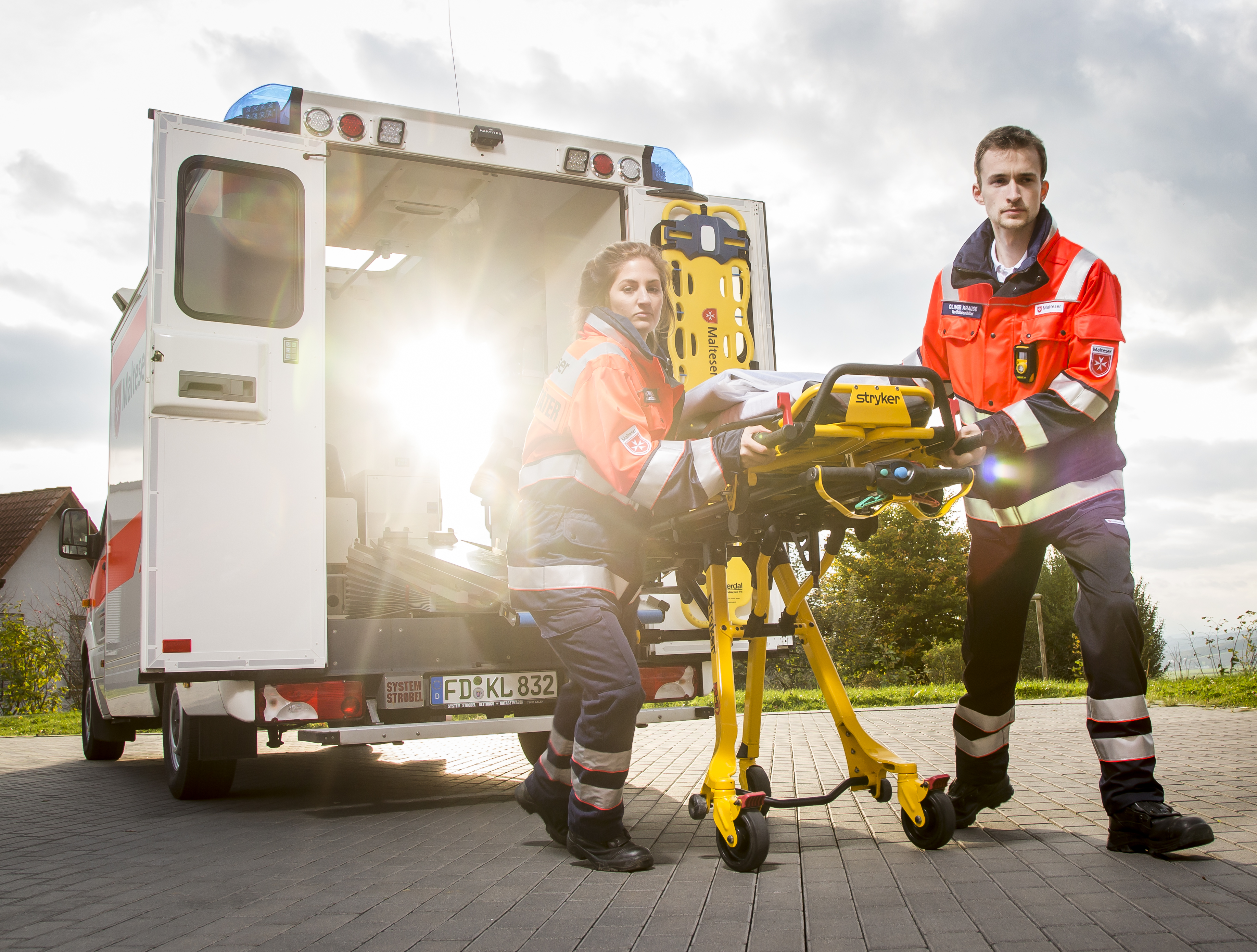 Rettungswagen des Malteser Hilfsdienstes