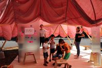 Habibi Dome - Austausch, Lernen und Begegnung im Sommerzelt. Foto: Jugendmigrationsdienst