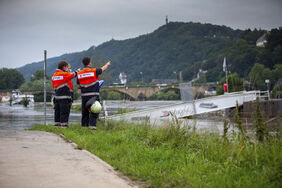 Malteser im Hochwasser-Einsatz. Foto: Thomas Häfner/Malteser